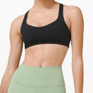 LuLu Lemon Free To Be Wild Strappy Sports Bra in Black Women’s XS